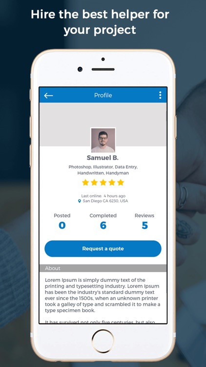 iHelper- to outsource tasks