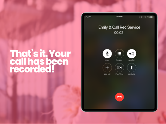 Call Recorder Gesprek Opnemen iPad app afbeelding 4