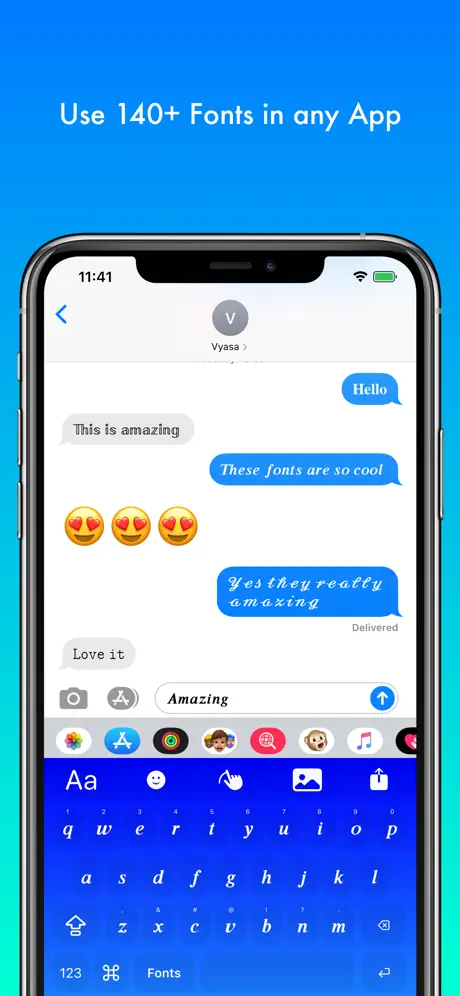 Fonts Keyboard with Themes