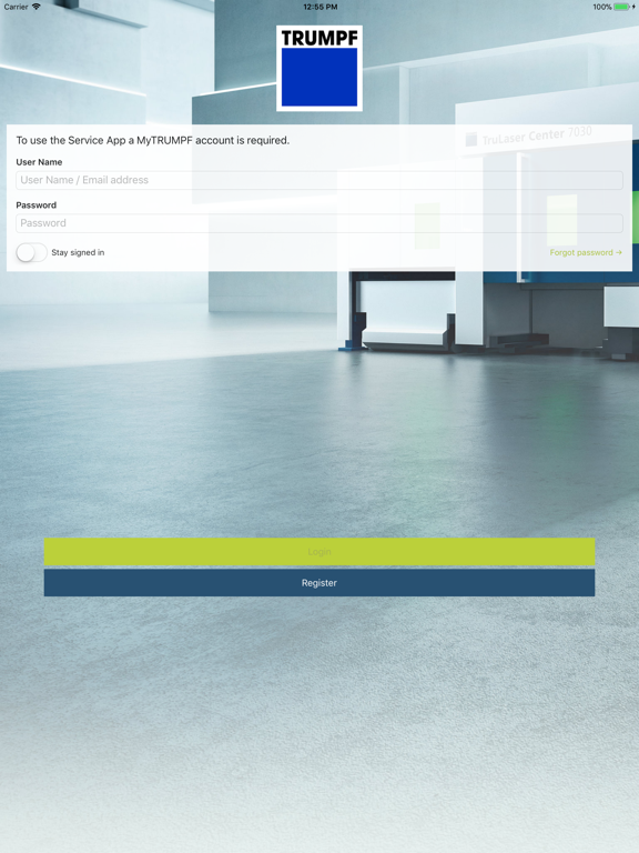 Screenshot #4 pour TRUMPF Service App