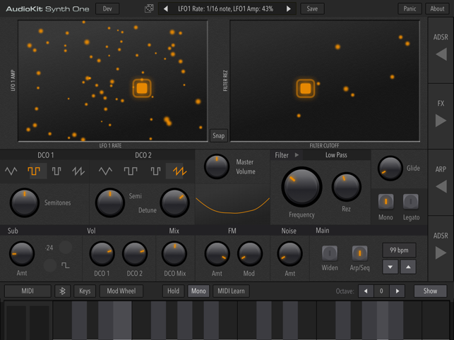 ‎AudioKit Synth One Synthesizer Screenshot