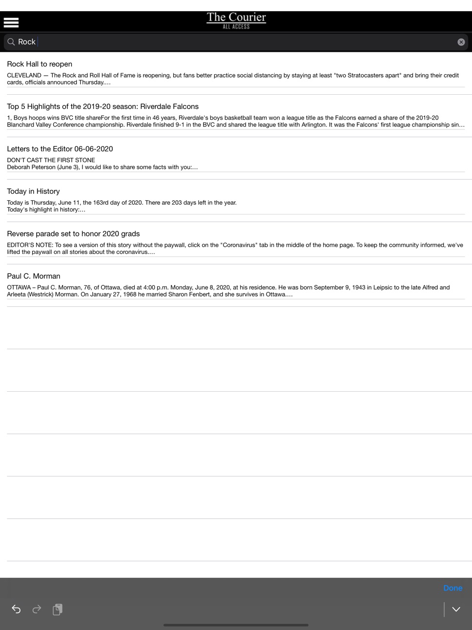 iPad screenshot