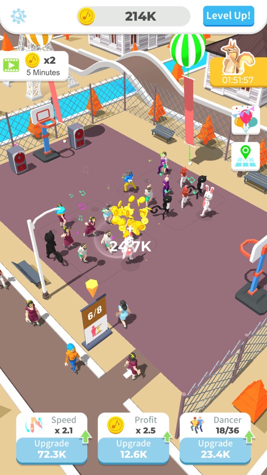 #4. Idle Square Dance (iOS) Podle: 文辉 江