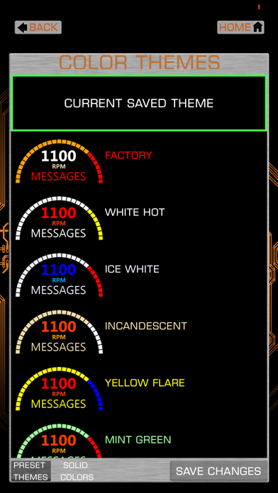 Dakota Digital Motorcycle Screenshot