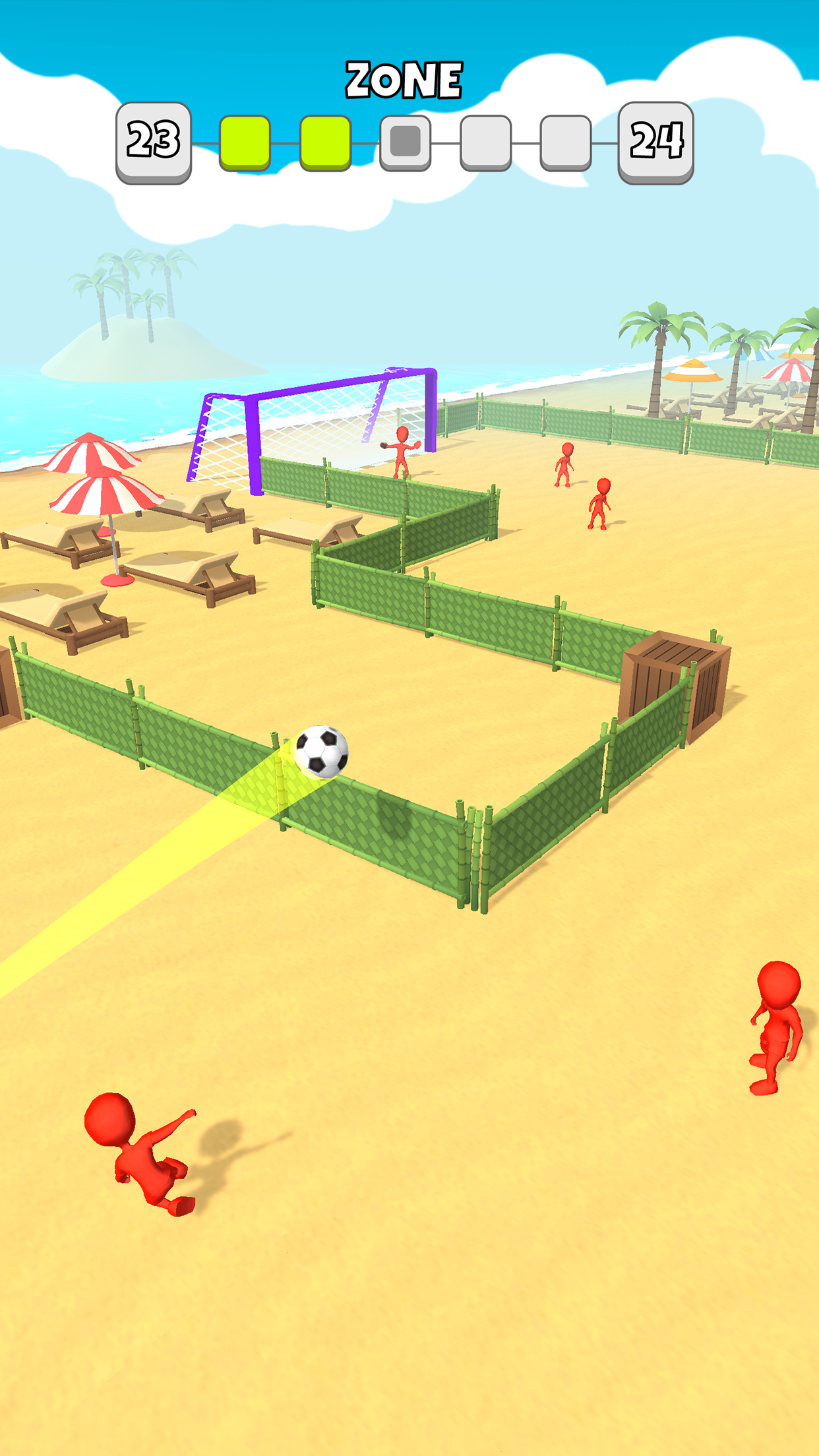 Crazy Kick! Fun Football game screenshot 1