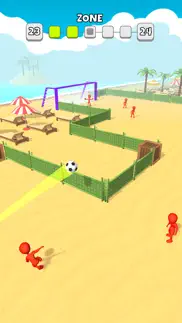 crazy kick! fun football game iphone screenshot 1