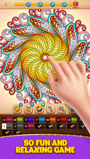 Cross Stitch Coloring Mandala 스크린샷 3