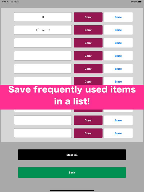 Screenshot #5 pour Enter symbols easily!