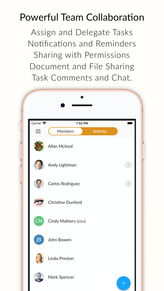 #2. Hitask: Team Task Management (iOS) 由: human > computer