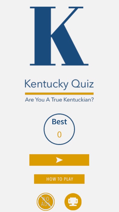 Screenshot #1 pour Kentucky Trivia Quiz App