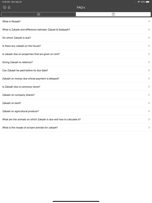 Zakat Calculator for Muslims iPad screenshot