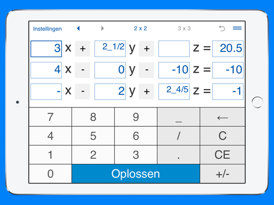 Stelsels van vergelijkingen iPad app afbeelding 3