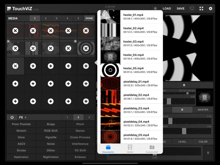 Captura de pantalla de TouchViZ en iPhone 4