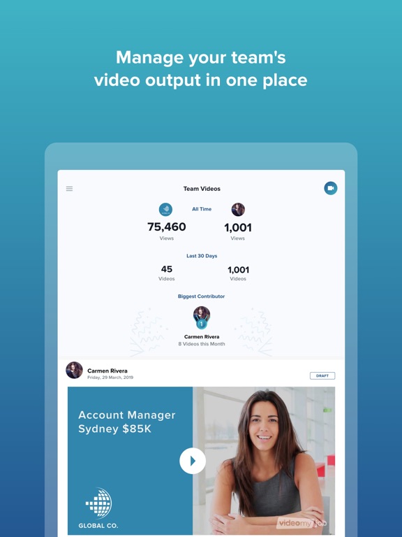 VideoMyJob iPad screenshot 7 - Business app