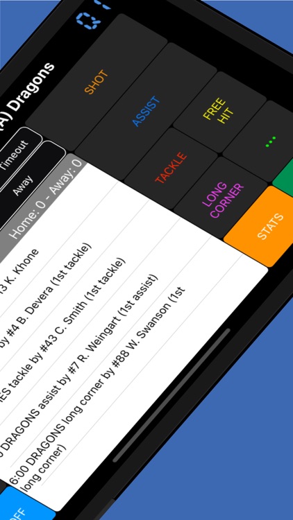 Field Hockey Scorebook + Stats