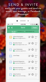 Greenvelope: Email/SMS Invites screenshot