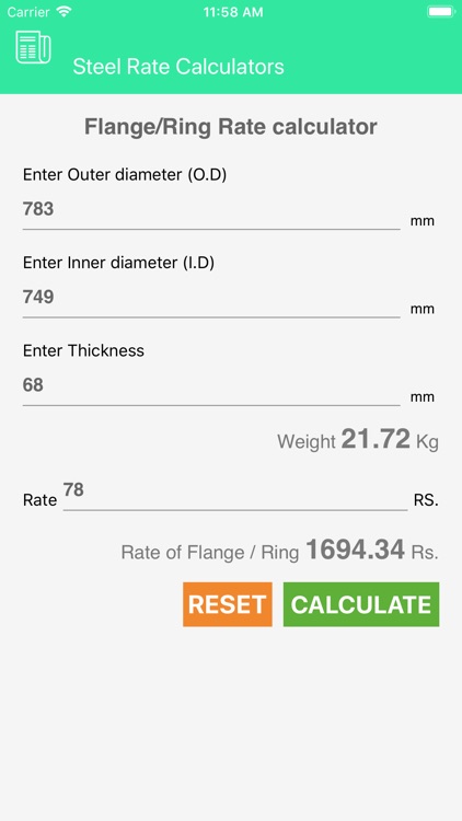 Flange Industries Calculator