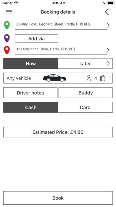 A & B Taxis Perth screenshot 3