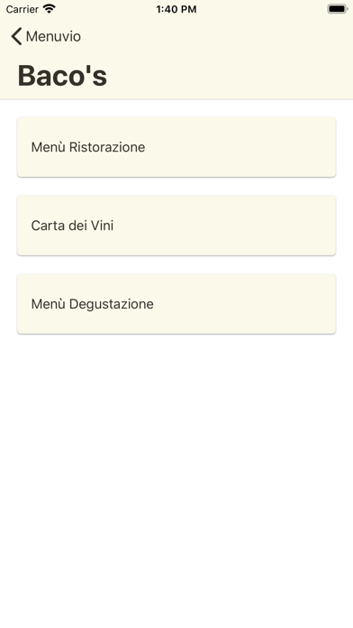 Screenshot #2 pour Menuvio