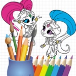 Shimmer  Shine Coloring Book