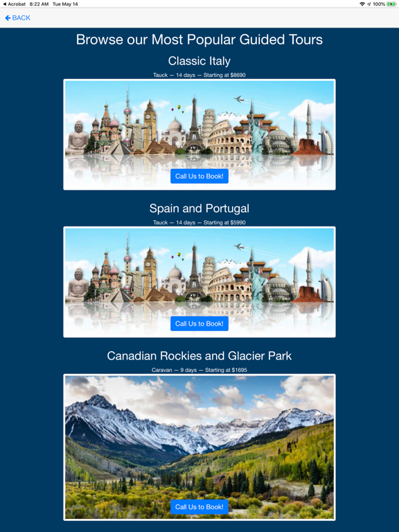 Pavlus Travel iPad screenshot 4 - Travel app
