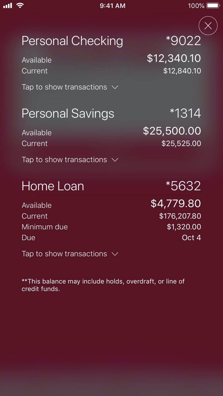 iPhone screenshot