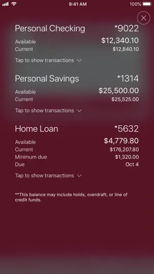 IU Credit Union Mobile Banking screenshot 1