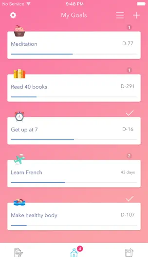 Screenshot von Weple Diary auf dem iPhone 1