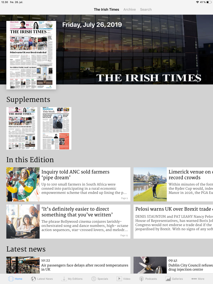 The Irish Times ePaper