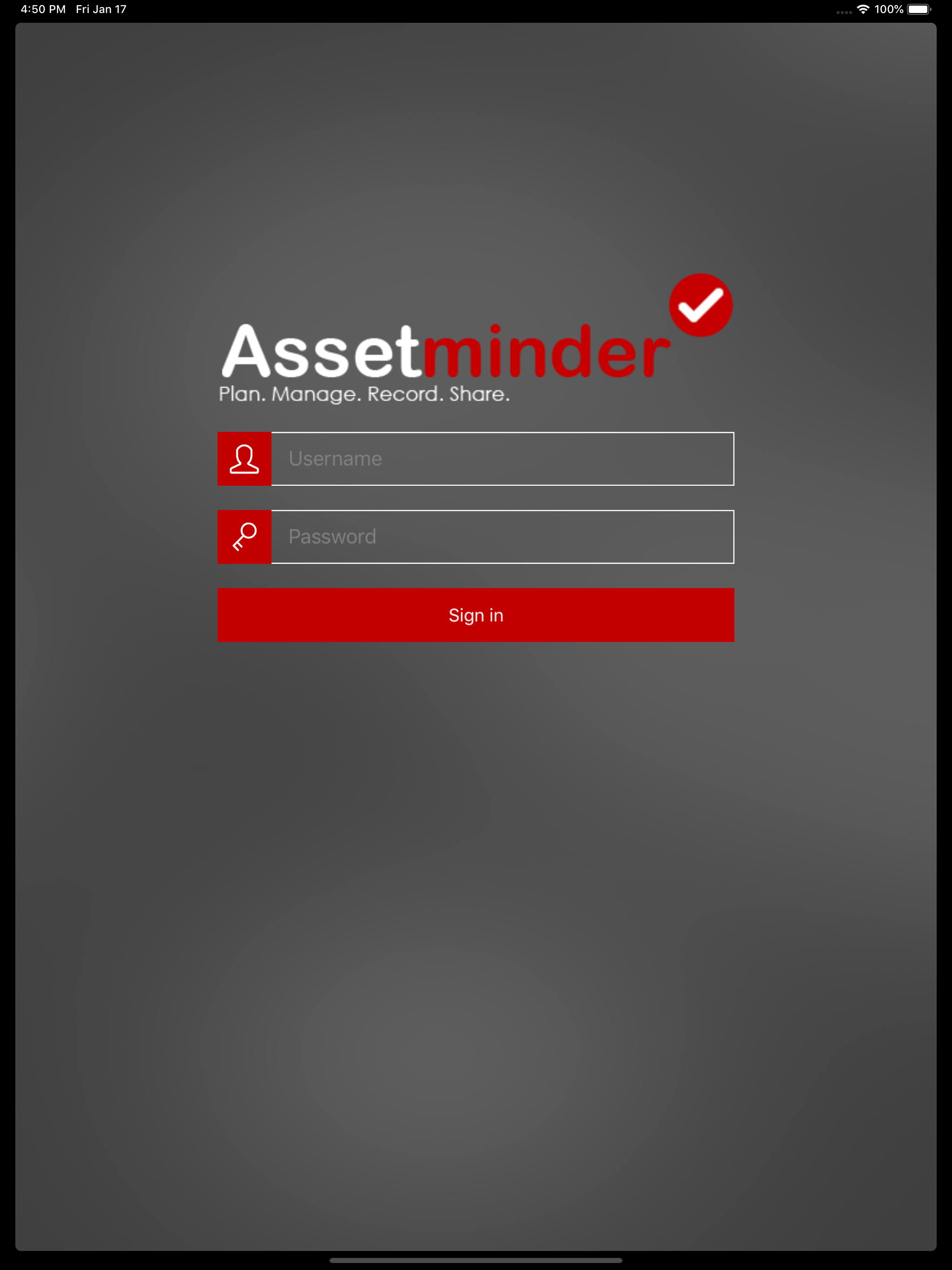 Assetminder Test Drive