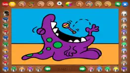 little monsters coloring book iphone screenshot 2