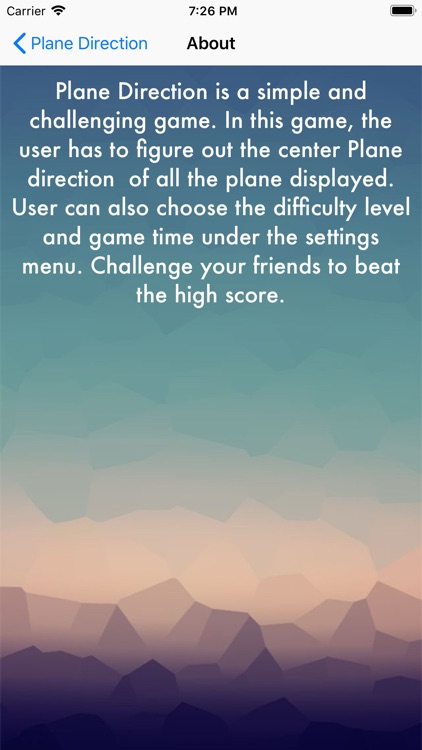 Plane Direction