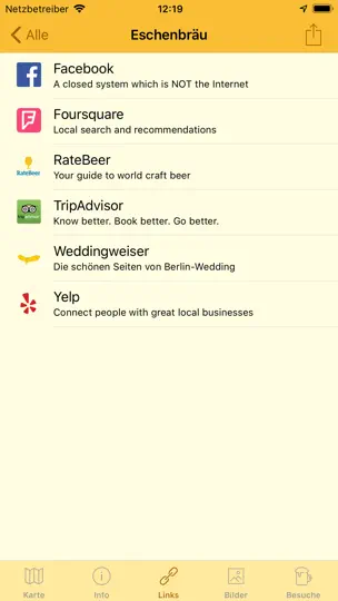 Screenshot von Berlin Craft Beer auf dem iPhone 7