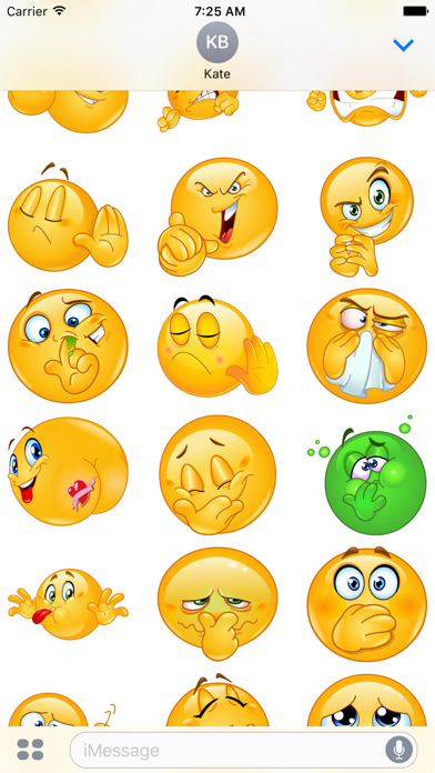 Screenshot #2 pour Rude Emoji Stickers