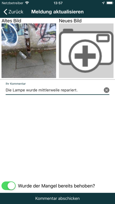 Mängelmelder Screenshot