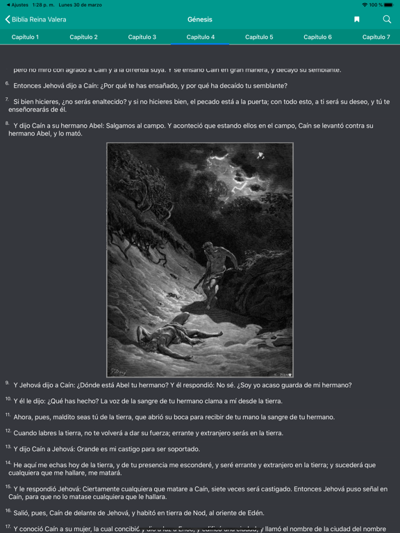 Biblia Reina Valera Ilustrada iPad screenshot 6 - Lifestyle app