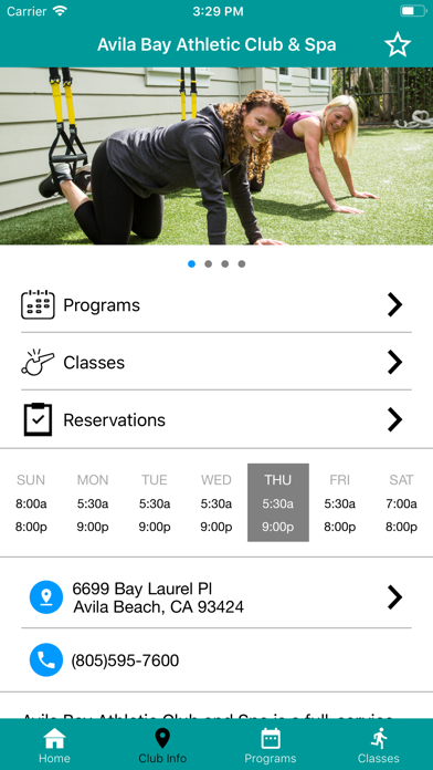 Avila Bay Athletic Club - CAC Screenshot