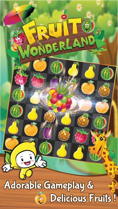 Screenshot #1 pour Fruit Wonderland: Match 3 Game