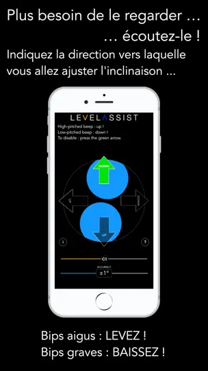 Capture d'écran de LevelAssist sur iPhone 2