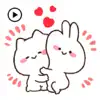 Animated Mimi and Neko Sticker