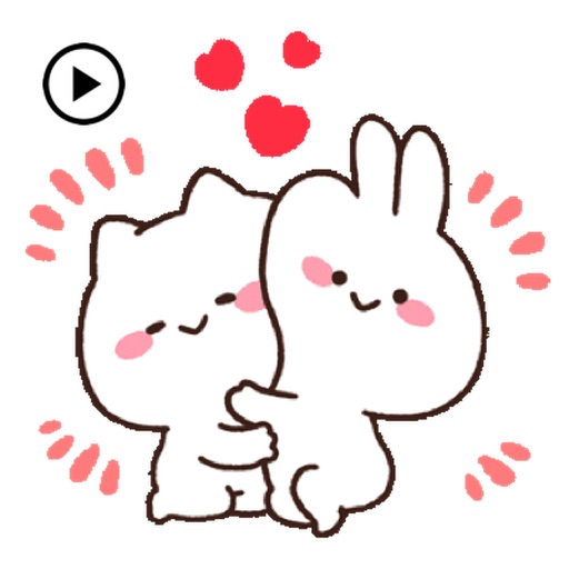 Animated Mimi and Neko Sticker icon