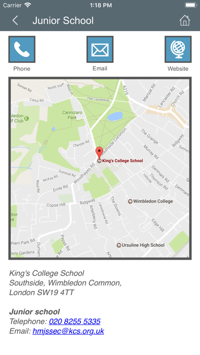 Kings College School Wimbledon Screenshot