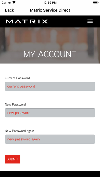 Matrix Service Direct - NA iPhone screenshot 7 - Health & Fitness app