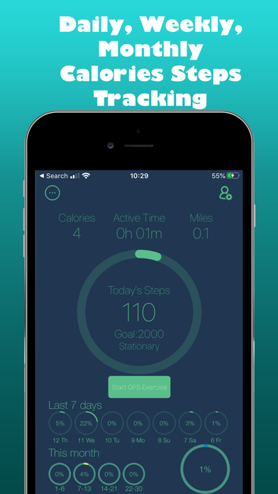 Pedometer ٞ Screenshot