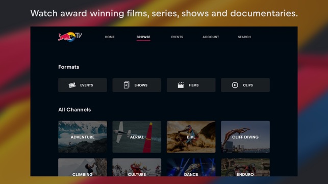 Red Bull TV Watch Live Events in de App Store