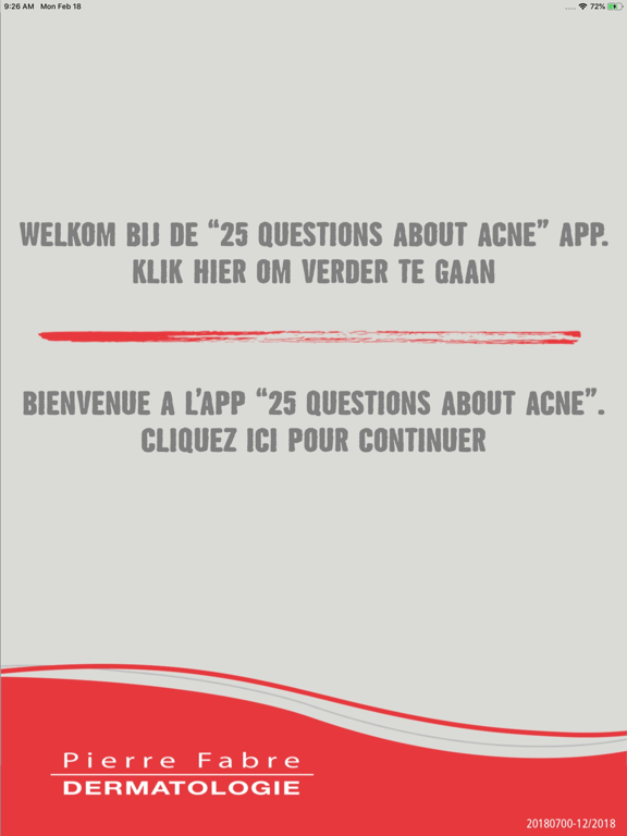 25 QUESTIONS ABOUT ACNE iPad screenshot