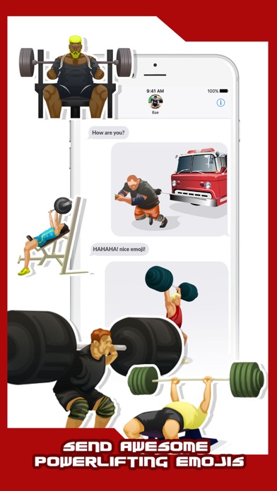 Screenshot #2 pour Power-lifting Emoji Keyboards
