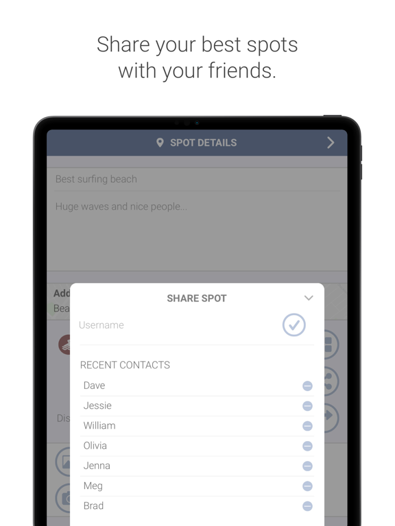 Spotmarker iPad screenshot 3 - Navigation app