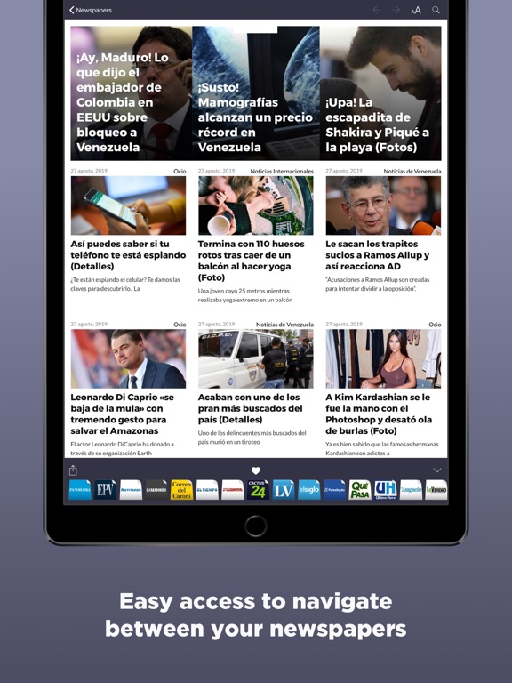 Screenshot #5 pour Venezuelan Newspapers