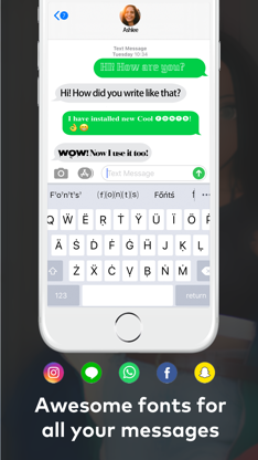 Fonts: Cool Font Keyboard screenshot 3